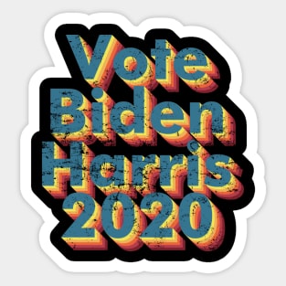 Retro Vintage Vote Biden Harris 2020 Sticker